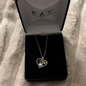 Kay Jewelers Two-Tone Heart Necklace